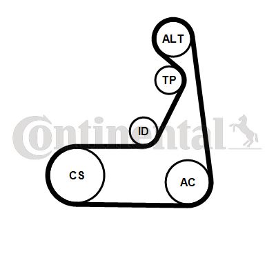 6PK1173K1 Multi V-belt Kit