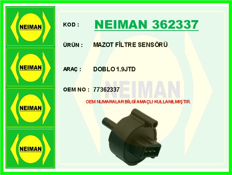 Mazot Filtre Sensörüdoblo 1.9JTD