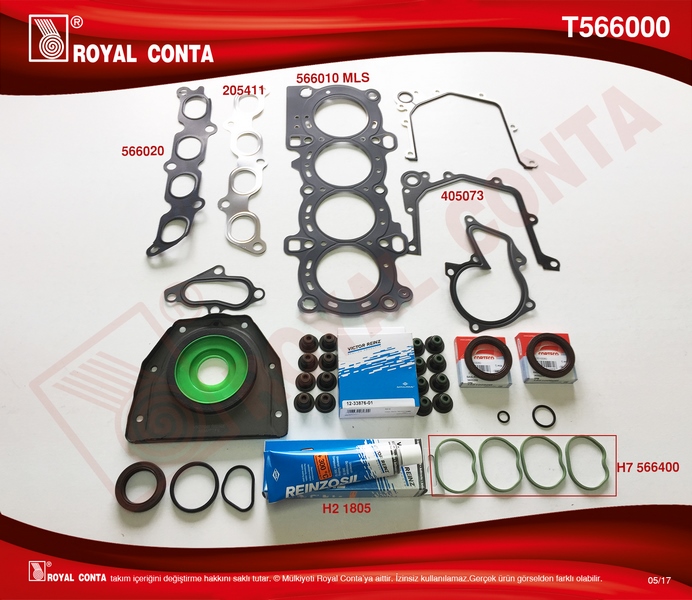 Motor Takım Conta (Reinz Keçeli+subp.last)