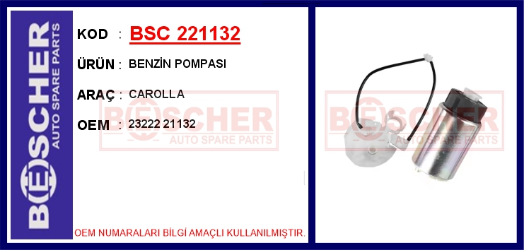 BENZIN YAKIT POMPASI TOYOTA