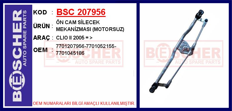 Ön Cam Silecek Mekanizmasi