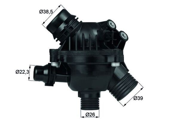 TERMOSTAT 97 °C BMW N51 N52 N53 N54 E81 E82 E87 E88 E90 E91 E92 E93 E60 E61 E63 E64 E65 E66 E84 E83 E85 E86 E89