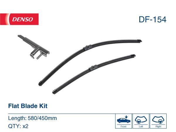 Wiper. Flat Front Blade