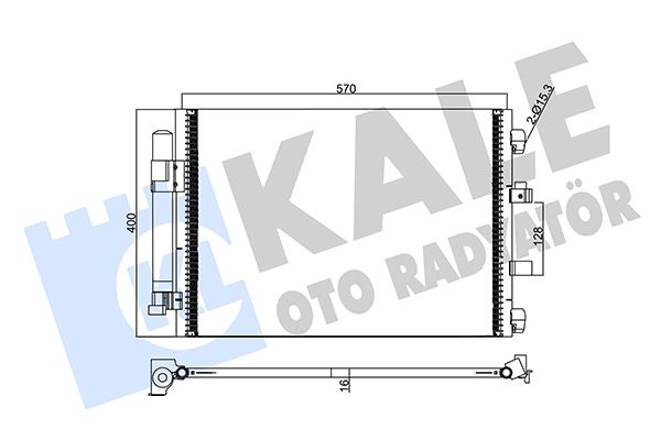 KLIMA RADYATORU (KONDANSER) FOCUS III 1.0 ECOBOOST -1.6TDCI 11 > GRAND C-MAX 11> (591×377×16)
