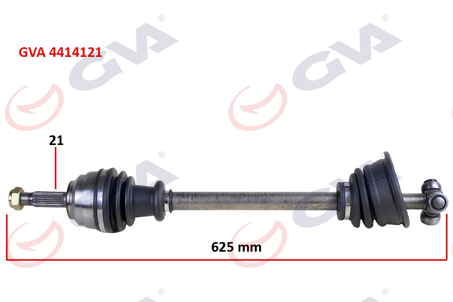 KOMPLE AKS SOL KANGOO 1.9DTI (98-08) (625mm)