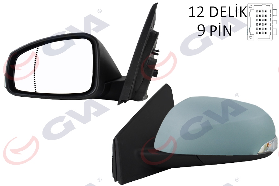 Dış Dikiz Aynası Sol Megane-fluence 08> Elektri...