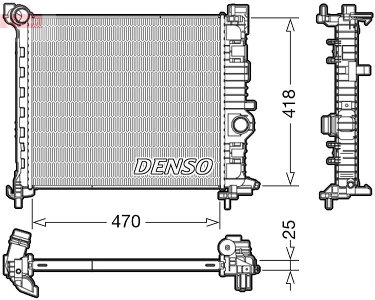 MOTOR SU RADYATÖRÜ OPEL MERIVA B 10> 1.3-1.7 CDTI A13DTC-A13DTE-A17DTC