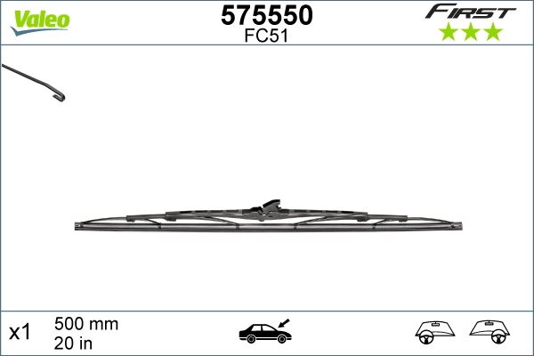Silecek Süpürgesi Renault-dacia (500 Mm)