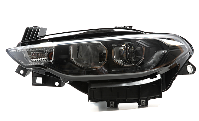 Far Motorlu Sol Krom Çitali - Led Drl+park
