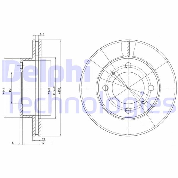 ÖN FREN DİSKİ (HAVA KANALLI) TOYOTA COROLLA 1,6L 4A-FE (enjeksiyonlu) AE101 AE111 92-00 (255 çap x 4 bijon) - Takım disk fiyatıdır
