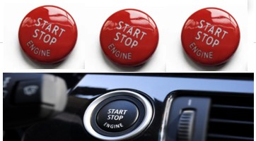 Start Stop Düğme Kapağı Kırmızı