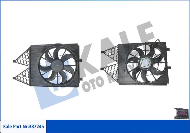 FAN GRUBU SEAT CORDOBA 02<09-IBIZA IV 08<16-TOLEDO IV 12<19-SCODA FABIA I-II 99<08-RAPID 12<19-VOLKS WAGEN POLO 09> 1.2 1.4-1.9TDI 1.4-1.6 16V(250-80W 394MM 12V)DAVLUMBAZLI FAN MOTORU
