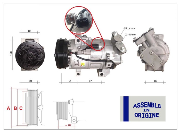 KLİMA KOMPRESÖRÜ (SIFIR ÜRÜN) RENAULT CLIO IV 1.2 16V