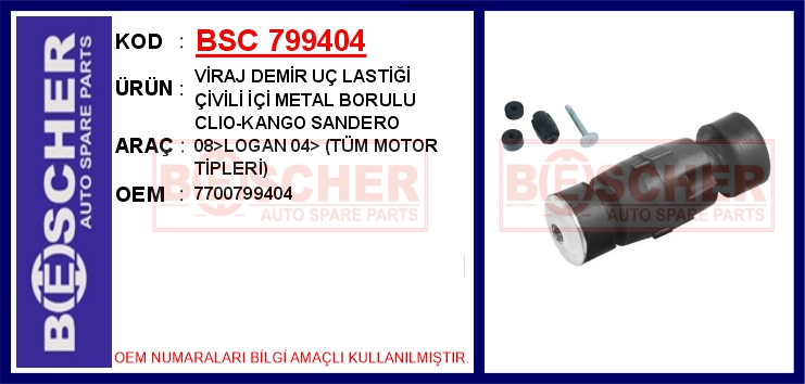 Viraj Demir Uç Lastiği Çivili Clio-exp-kng