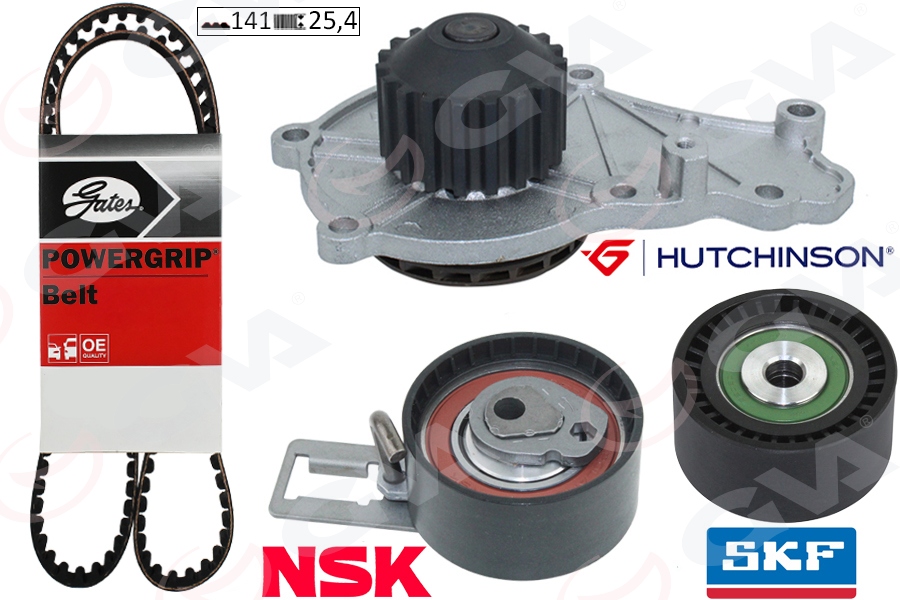 DEVİRDAİMLİ EKSANTRİK GERGİ KİTİ (141 DİŞ) P207-P208-P301-P308-P508-P2008-P3008-P5008 08> PARTNER-BERLINGO-RIFTER-JUMPY-C5-C4-DS4-C3-DS3-DS5-C-ELYSEE 1.6 HDI DV6C DV6DTED- FOCUS III 1.6 TDCİ 11>COURİER 1.5 TDCİ 14>B-MAX 14>1.6 TDCI EURO5