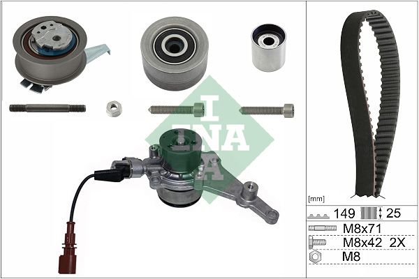 TRİGER SETİ (DEVİRDAİMLİ SENSÖRLÜ) VW-SKODA-AUDİ-CUPRA-SEAT 16> FORD 23> 2.0 TDİ (DSUD-DTRB-DTRD-DEZE-DTNA-DTUA) 149 DİŞ