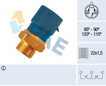 FAN MÜŞÜRÜ (KLİMA İÇİN) OPEL ASTRA F-VECTRA A-OMEGA B-CALIBRA (90C-120C)