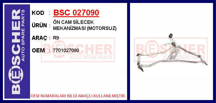 Ön Cam Silecek Mekanizmasi