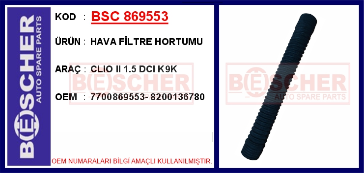 Hava Filtre Hortumu