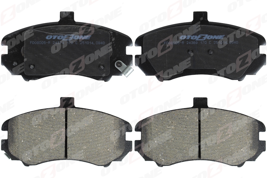 ÖN FREN BALATA HYUNDAI ELANTRA 1,6L G4ED benzinli 16v 04-06 - 131,5mm - tepeli tip - (Aşınma ikaz soketli)