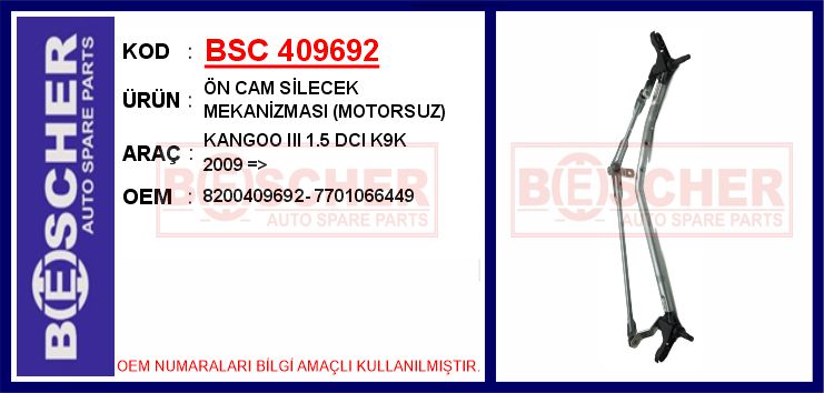 Ön Cam Silecek Mekanizmasi