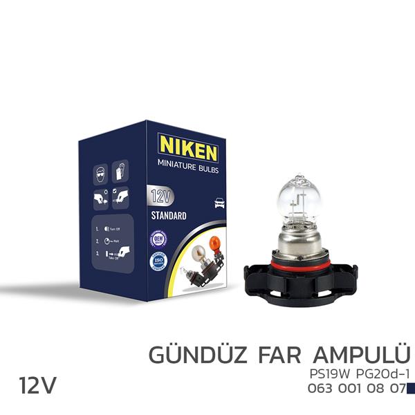 Niken 12V PS19W Gündüz Far Ampulü (PG20d-1) 10LU'> Niken 12V PS19W Gündüz Far Ampulü (PG20d-1) 10LU