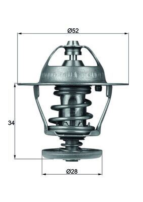 Termostat 88 °C V184-V347-V363-CUSTOM-RANGER-JUMPER-BOXER-DUCATO