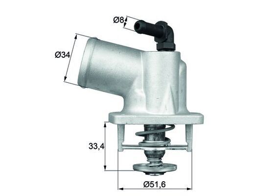 TERMOSTAT (KOMPLE) ASTRA G-CORSA C-VECTRA B-C-MERIVA-ZAFIRA-1.4-1.6-1.4 16V-1.6 16V (92C)