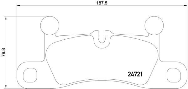 ARKA BALATA VW TOUAREG 3.6 V6 FSI-3.0 V6 TSI 4.2 10> CAYENNE 3.0D 4.8 10>14> 911 3.4 11>(0986TB3186)