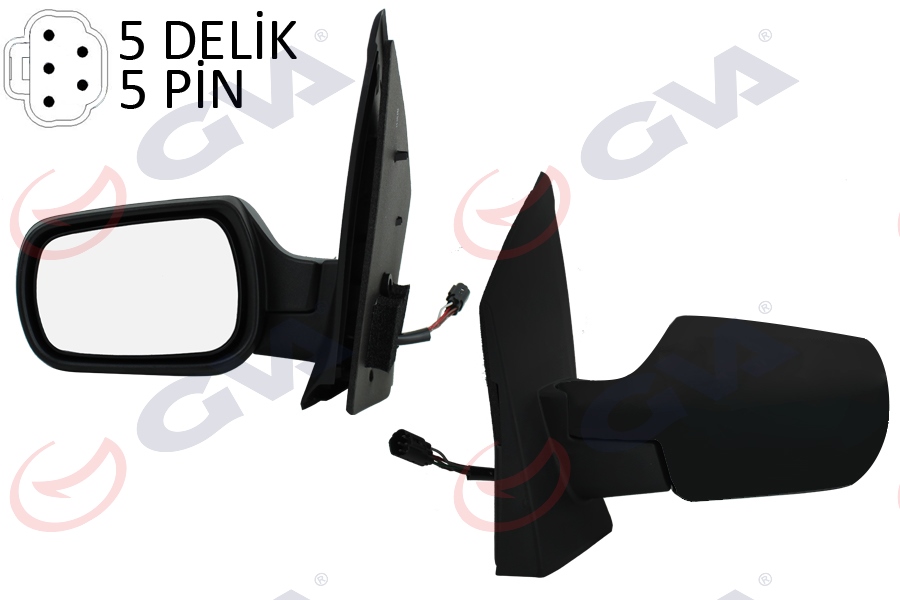 DIŞ DİKİZ AYNASI SOL FORD FİESTA 02> ELEKTRİKLİ ISITMALI 5PİN