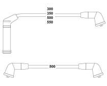 BUJİ KABLOSU HYUNDAI ACCENT 1,3L G4EH 4G13 karbüratörlü 95-99 / GETZ 1,3L SOHC 01-03 - bobin kablolu (şapkasız tip)