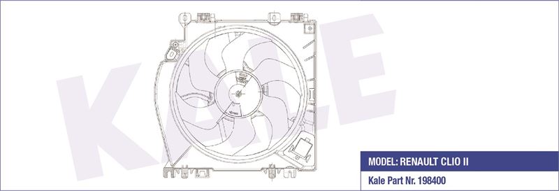 FAN GRUBU DAVLUMBAZLI RENAULT CLIO III AC FAN GRUBU (7701068310)