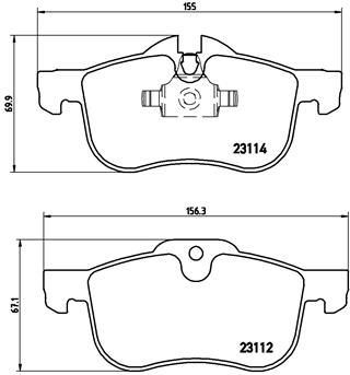 Ön Balata Rover 75 1.8-2.0 GDT-V6-2.5 V6 Mg Zt 160...
