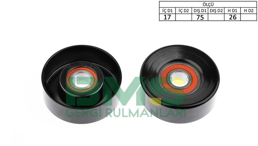 V Kayış Gergi Rulmanı (Kütüksüz) P207-P308-P3008-P...