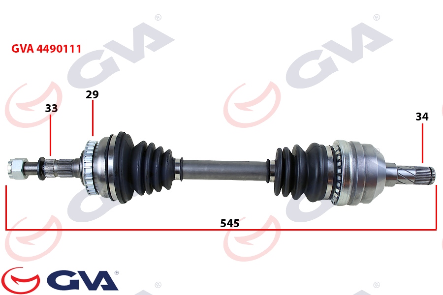 KOMPLE AKS SOL VECTRA B 1.6İ-1.8İ-2.0İ (95-03) ABS`Lİ (29 DİŞ) (595mm)