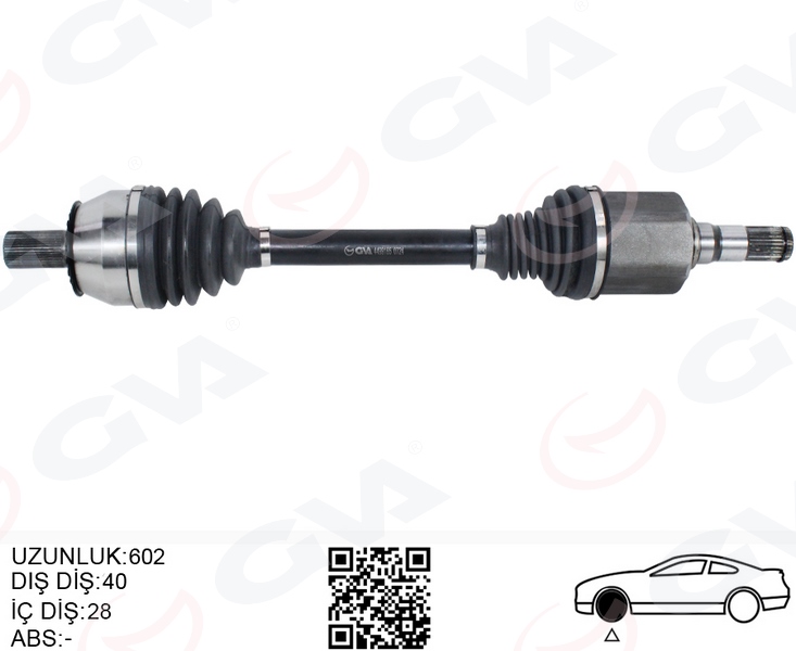 ÖN AKS KOMPLE SOL VOLVO S60 II 1.6 D2 10>15 S80 II 1.6D 10> V60 VOLVO 1.6 D 10>15 OTOMATİK ŞANZIMAN