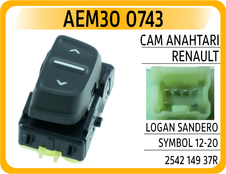 Cam Açma Anahtarı Ön Tekli