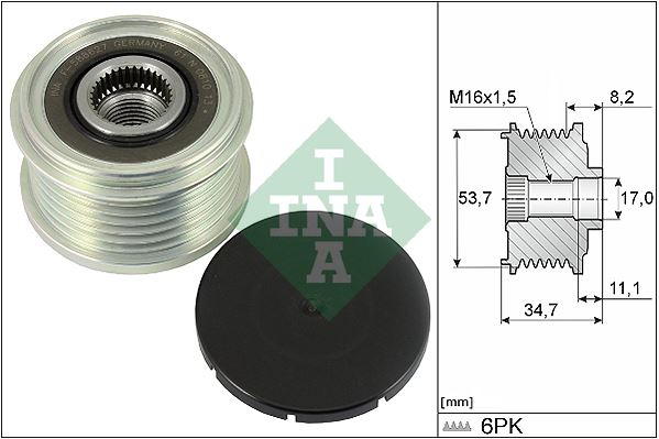 ALTERNATOR KASNAGI RULMANI CORSA E 1.3 CDTI 14> [59*53.8*33.6]  ####