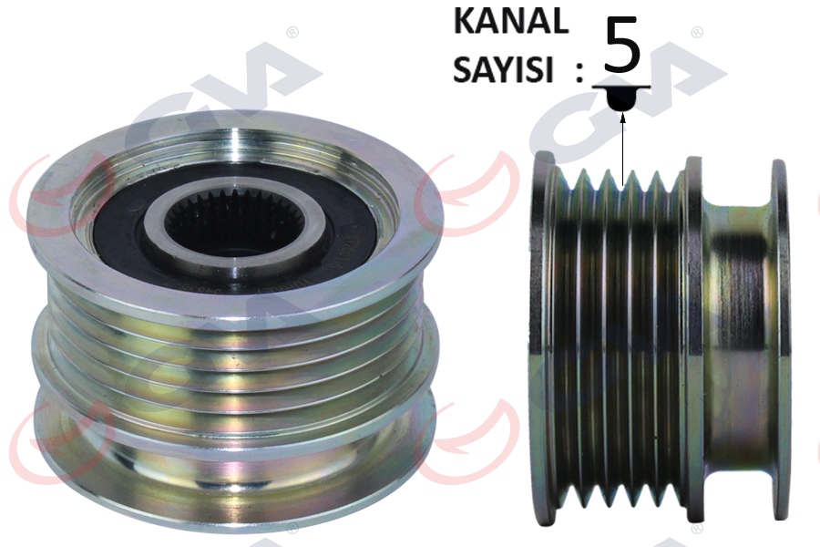 Alternatör Kasnağı (Rulmanli) Megane-clio Ii-kango...