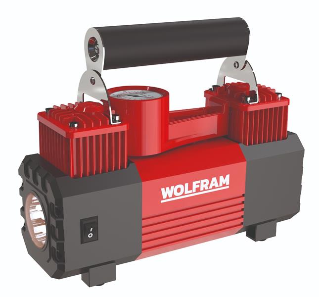 Hava Kompresörü Çift Piston + Led Aydinlatma 12 V...
