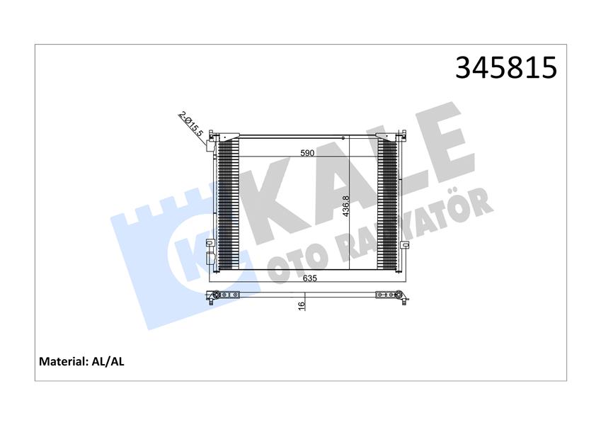 KLİMA RADYATÖRÜ (KONDENSER) TRAFIC II 01> OPEL VİVARO 1.9 DTİ 2.0 CDTİ