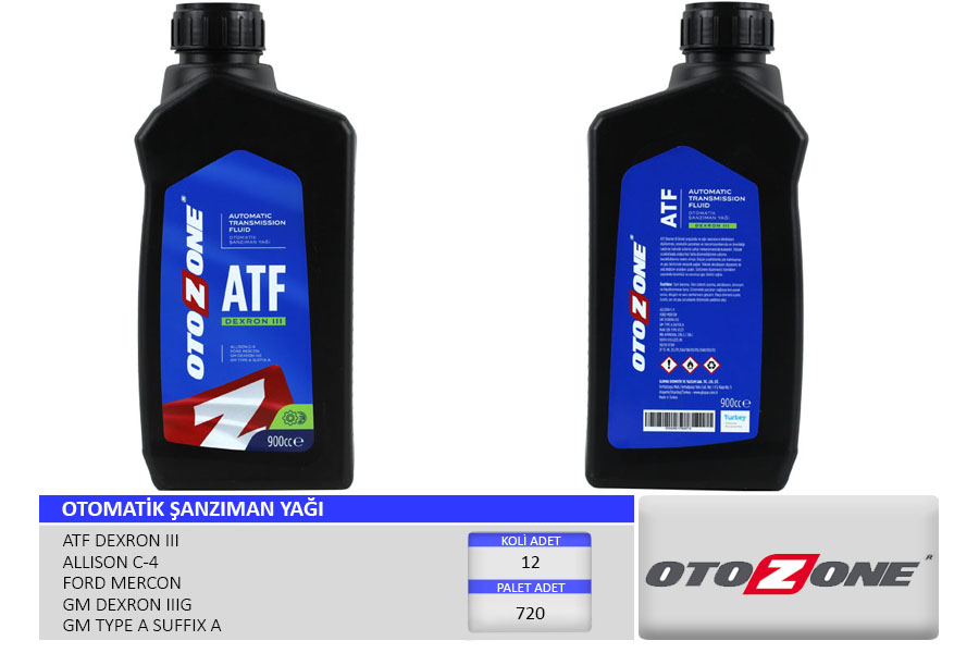 Otomatik Şanzıman Yağı Atf III 900CC Dexron III