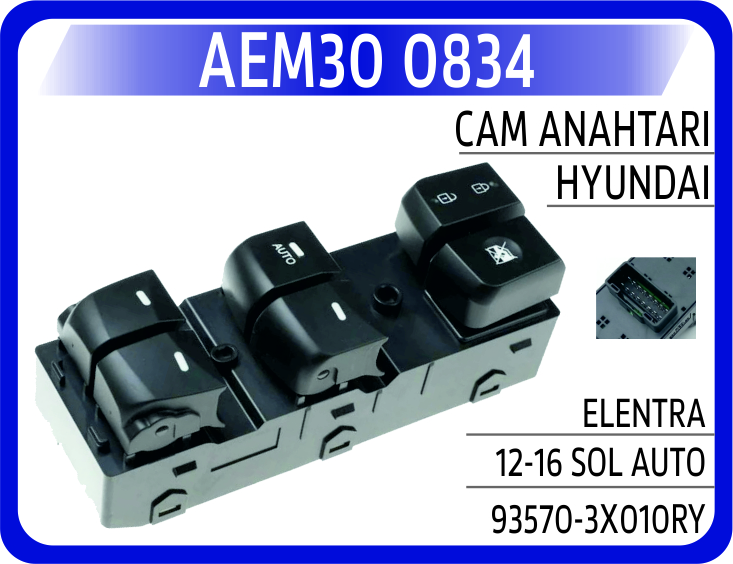 CAM ANAHTARI HYUNDAI ELENTRA 12-16 SOL AUTO
