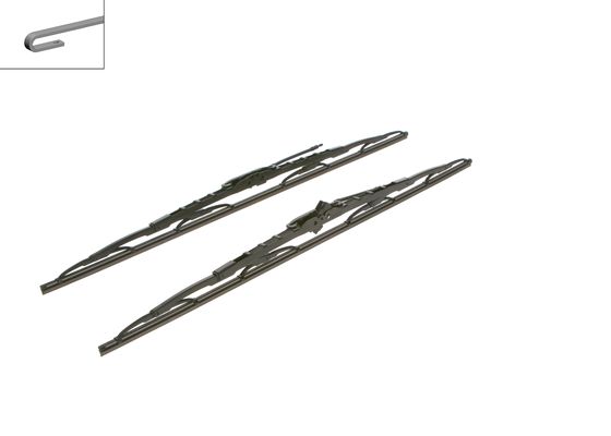 Silecek Süpürgesi 60+60cm Su Fiskiyeli Master-mova...