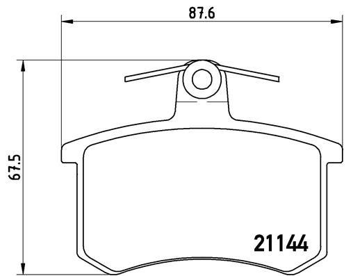ARKA BALATA AUDI A4 95-00 A6 94-07 A8 95-00 80-100-100 AVANT (FTE KIRMIZI KUTU)
