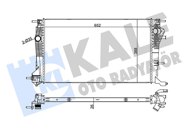 SU RADYATORU FLUENCE - MEGANE III - SCENIC III 2.0 1.9 DCI 09- MANUEL