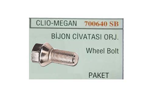 AA17 - M12 X 1.50 X 26 Siyah Bijon Civatasi