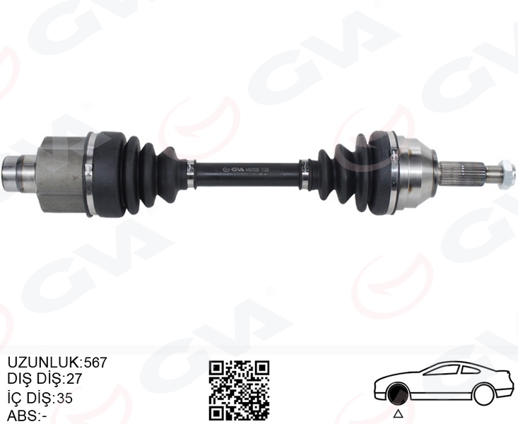 ON AKS KOMPLE SAG MONDEO I -II 1.6- 1.8- 2.0 93>00