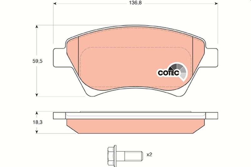 ÖN FREN BALATASI RENAULT MEGANE II 02> KANGOO 01> SCÉNIC II 03> GRAND SCÉNIC II 03> 1.5dCi 1.6 1.9dCi 2.0