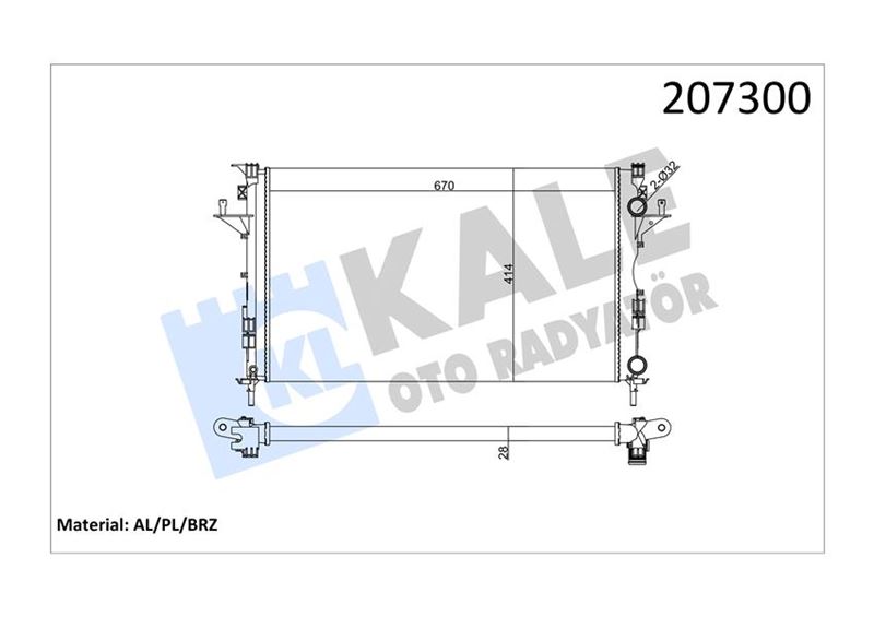 Radyatör Lgn II 1.6-1.8-2.0-1.9 Dci (Ac+mek+otom) ...